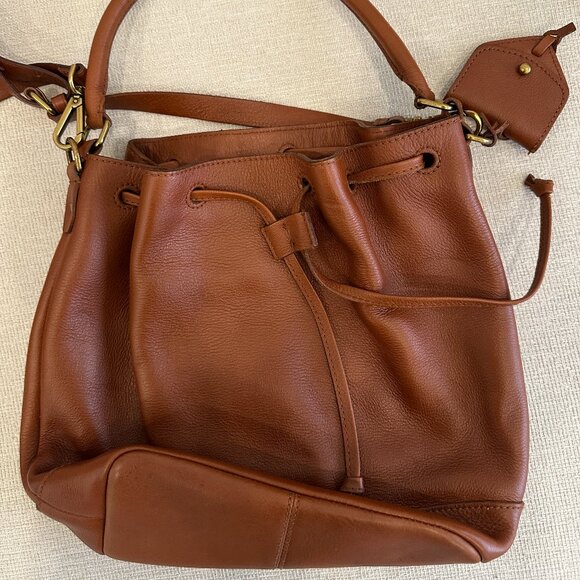 Madewell Drawstring Transport Tote Bag (British Tan) - Picture 1 of 7